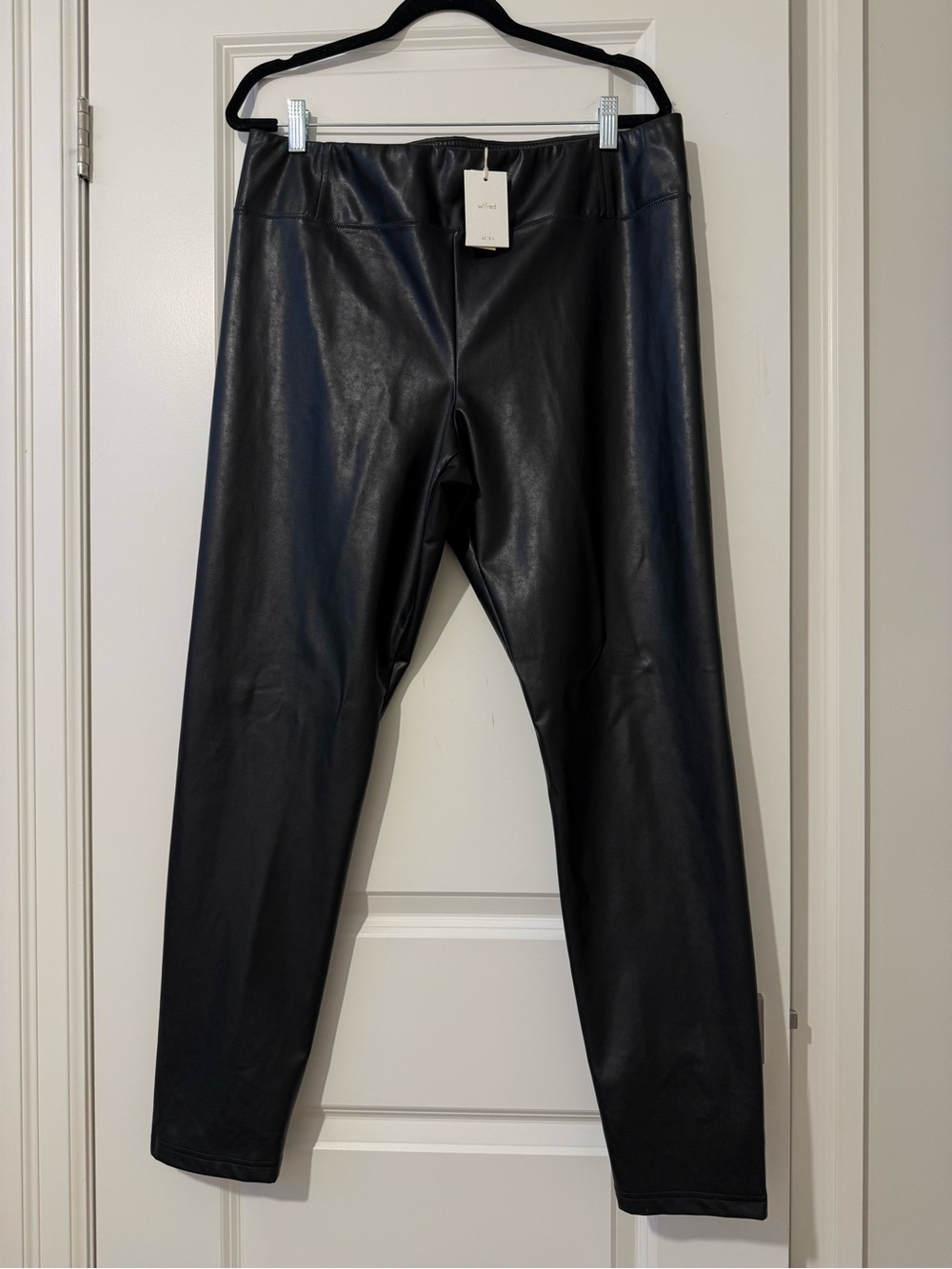 Wilfred Black Faux Leather Leggings